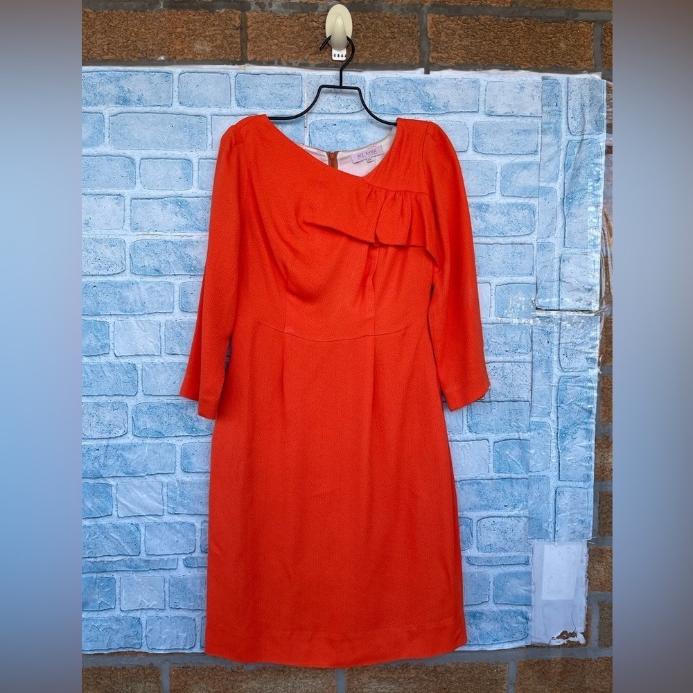 Dice Kayek Pink Label sheath orange coral dress FR 38/6 USA